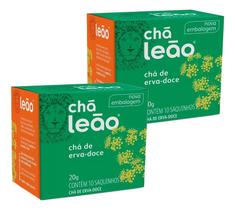 Chá Leão Erva-doce Em Sachê 20g 10 U Kit 2