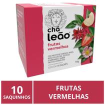 Chá Leão, Frutas Vermelhas Premium, 10 Saquinhos