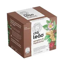 Chá Leão Gengibre e Especiarias 10 sachês de 1,6g - Chá Leão