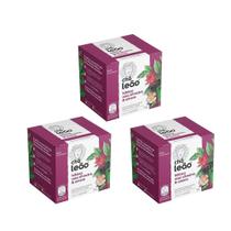 Chá Leão Hibisco, Rosa Silvestre & Amora 16G 10Un Kit 3