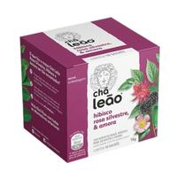 Chá Leão Hibisco, Rosas Silvestres e Amora com 10 Sachês Linha Frutas e Flores Chá Leão Hibisco, Rosas Silvestres e Amora com 10 Sachês Linha Frutas e Flores