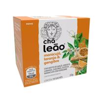 Chá Leão Maracujá, Laranja e Gengibre com 10 Sachês