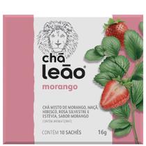 Chá Leão Morango 10 Sachês 16g