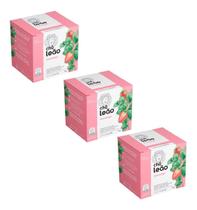 Chá Leão Morango Em Sachê 20g 10 U Kit 3 Chá Leão Morango Em Sachê 20g 10 U Kit 3