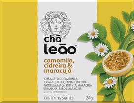 Chá Leão Premium - Camomila, Cidreira e Maracujá 15 Unidades