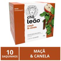 Chá Leão Premium, Maçã e Canela, 10 saquinhos