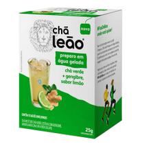 Chá Leão Preparo em Água Gelada Verde com Gengibre e Limão 10 Sachês