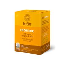 Chá Leão Reanima Chá Preto, Laranja e Mel com 10 Sachês Chá Leão Reanima Chá Preto, Laranja e Mel com 10 Sachês