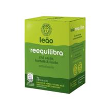 Chá Leão Reequilibra Chá Verde, Hortelã e Limão com 10 Sachês Chá Leão Reequilibra Chá Verde, Hortelã e Limão com 10 Sachês