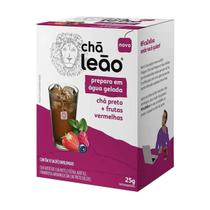 Chá Leão sabor Chá Preto e Frutas Vermelhas 10 sachês de 2,5g - Chá Leão
