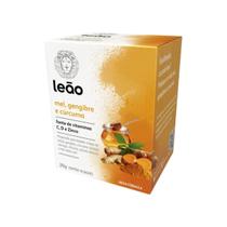 Chá Leão Vitamínico Mel Gengibre e Cúrcuma 10 Sachês 20g Chá Leão Vitamínico Mel Gengibre e Cúrcuma 10 Sachês 20g