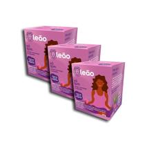 Chá Leão Xô Tpm Cereja Morango E Baunilha 10 Sachês Kit 3 Chá Leão Xô Tpm Cereja Morango E Baunilha 10 Sachês Kit 3