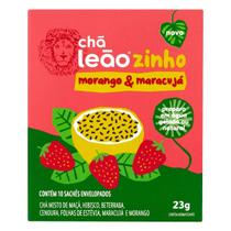 Chá Leãozinho Água Gelada Kids - Morango e Maracujá 10 Sachês