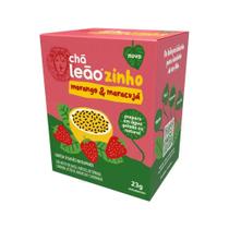 Chá Leãozinho Sabor Morango & Maracujá 10 Sachês