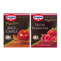 Chá Maçã Canela e Frutas Vermelhas Dr. Oetker 15g Cada Chá Maçã Canela e Frutas Vermelhas Dr. Oetker 15g Cada