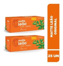Chá Mate Leão Original Com 25 Saquinhos- Kit Com 2 Caixas