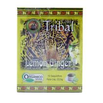 Chá Mate Orgânico Lemon Ginger Tribal 22,5g