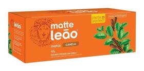 Chá Matte Com Canela Com 25 Saquinhos- Kit 2 Caixas- Leão