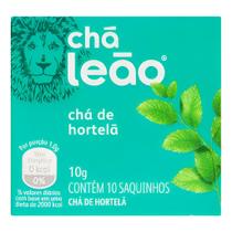 Chá Matte Leão Ervas 10g - Hortelã - 4 Unidades