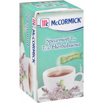Chá McCormick Spearmint sem cafeína, 25 sacos, pacote com 6