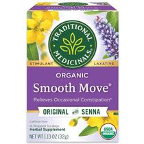 Chá medicinal tradicional orgânico Smooth Move 16 sacos Chá medicinal tradicional orgânico Smooth Move 16 sacos