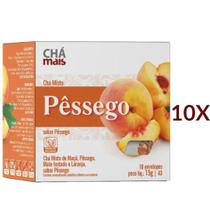 Chá Misto De Pêssego Cx. Com 10 Sachês Kit 10 Chá Misto De Pêssego Cx. Com 10 Sachês Kit 10