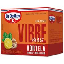 Chá Misto Dr Oetker Hortelã, Gengibre e Limão-siciliano 12g com 10 unidades
