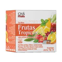 Chá Misto Frutas Tropicais Chá Mais 10 Envelopes ClinicMais