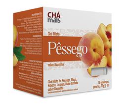 Chá Misto Pêssego (Sabor Baunilha) - Chá Mais - 10 sachês - 15g