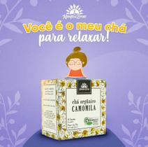 Chá orgânico de camomila 10 sachês - kampo de ervas