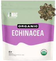 Chá orgânico de equinácea J Mac Botanicals 453g de folhas soltas a granel