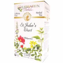 Chá orgânico de erva de São João 24 saquinhos da Celebration Herbals (pacote com 6)