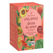 Chá Orgânico Deusa do Amor (Hibisco, Framboesa, Morango, Fisális) 15 Sachês de 1,5g - Iamani