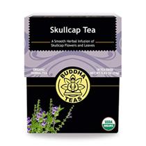 Chá Orgânico Skullcap Buddha Teas com 18 Sachês Sem Alvejante Chá Orgânico Skullcap Buddha Teas com 18 Sachês Sem Alvejante