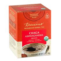 Chá Orgânico Teeccino Chaga Ashwagandha Butterscotch Cream - 10 Sachês Chá Orgânico Teeccino Chaga Ashwagandha Butterscotch Cream - 10 Sachês