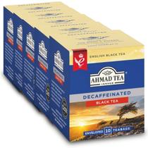 Chá Preto Descafeinado Ahmad Tea Kit 5 Caixas de 10 Sachês Chá Preto Descafeinado Ahmad Tea Kit 5 Caixas de 10 Sachês