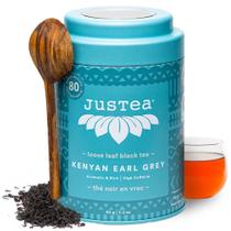 Chá preto Earl Grey de folhas soltas JusTea Quênia 90 g Chá preto Earl Grey de folhas soltas JusTea Quênia 90 g