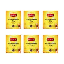 Chá preto solto Tea Lipton Yellow Label 450 g, pacote com 6