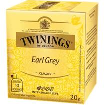 Chá Preto Twinings 10 Unidades Sabor Earl Grey Chá Preto Twinings 10 Unidades Sabor Earl Grey