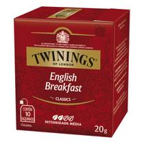 Chá Preto Twinings 10 Unidades Sabor English Breakfast