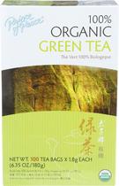 Chá Prince Of Peace Organic Green, 100 saquinhos de chá, pacote com 2
