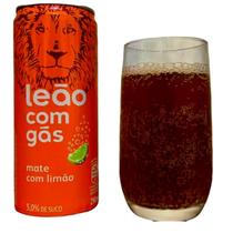 Chá Pronto Leão Mate Com Limão Com Gás 290Ml (6 Latas) Chá Pronto Leão Mate Com Limão Com Gás 290Ml (6 Latas)