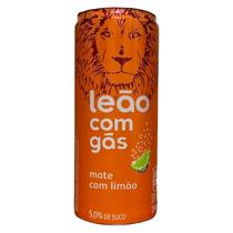 Chá Pronto Leão Mate com Limão com Gás 290ml Chá Pronto Leão Mate com Limão com Gás 290ml