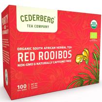 Chá Red Rooibos Cederberg, sacos 100% orgânicos sem cafeína