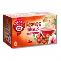Chá rosehip e hibisco sem cafeína 20 saches teekanne 70g