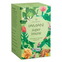 Chá Super Imune - Orgânico (Hortelã, Gengibre, Cúrcuma, Pimenta do Reino e Casca de Limão) 15 Sachês de 1,5g - Iamani