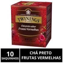 Chá Twinings, Caixa 10 Sachês, Chá Preto Frutas Vermelhas