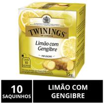 Chá Twinings, Caixa 10 Saquinhos, Chá Limão Com Gengibre