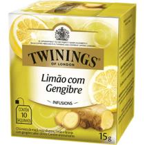 Chá Twinings de Limão e Gengibre 15g com 10 sachês - Fleischmann Chá Twinings de Limão e Gengibre 15g com 10 sachês - Fleischmann