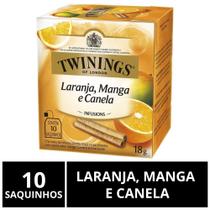 Chá Twinings, Laranja, Manga e Canela, Caixa com 10 Sachês